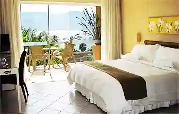 Apartamento Belvedere com vista para o mar no Hotel Itapemar em Ilhabela